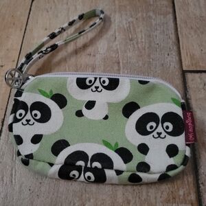 Bungalow 360 panda mini wristlet wallet